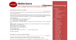 Desktop Screenshot of clarionusergroups.com